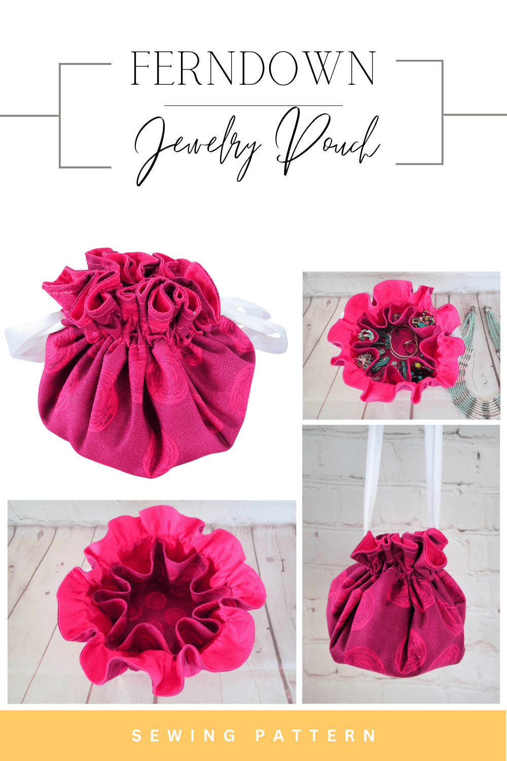 How to Make a Circular Jewelry Pouch 