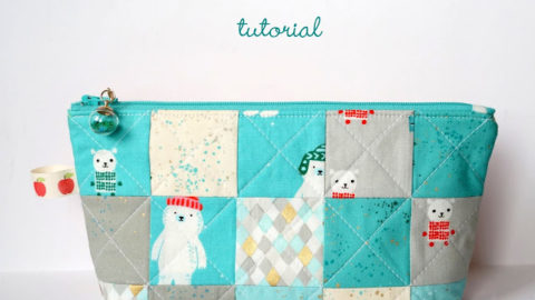 Fifteen Patch Zipper Pouch FREE sewing tutorial
