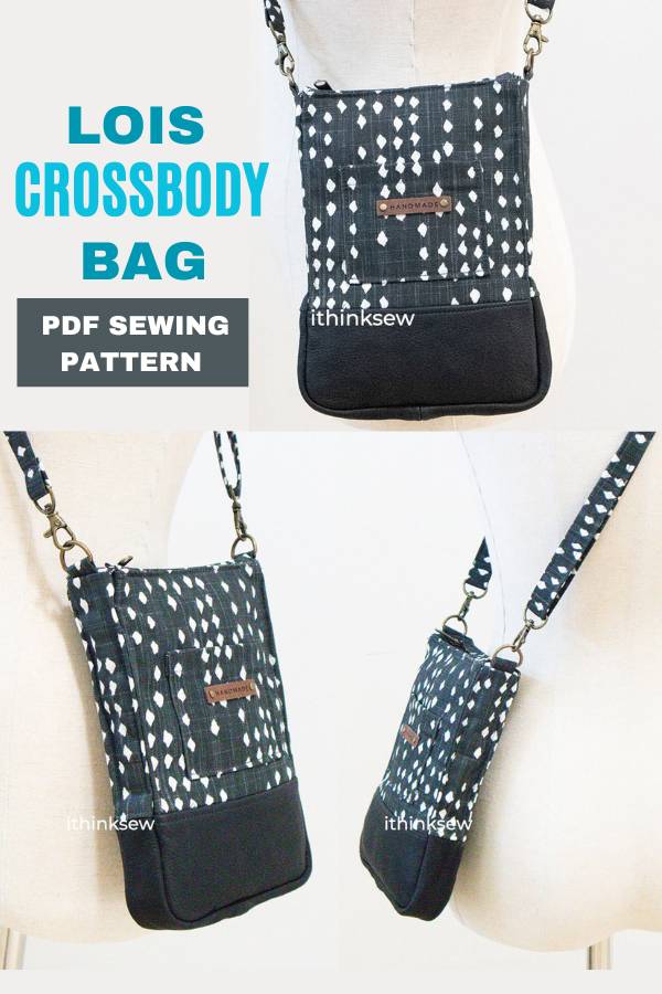 Lilac Mini Messenger Bag FREE sewing pattern - Sew Modern Bags