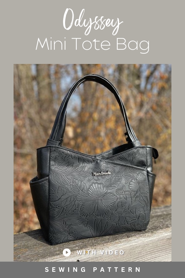 Odyssey Mini Tote Bag sewing pattern (with video)