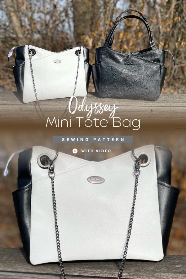 Odyssey Mini Tote Bag sewing pattern (with video)