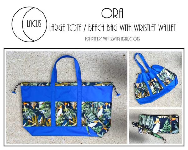 Ora - Large ToteBeach Bag with Wristlet Wallet