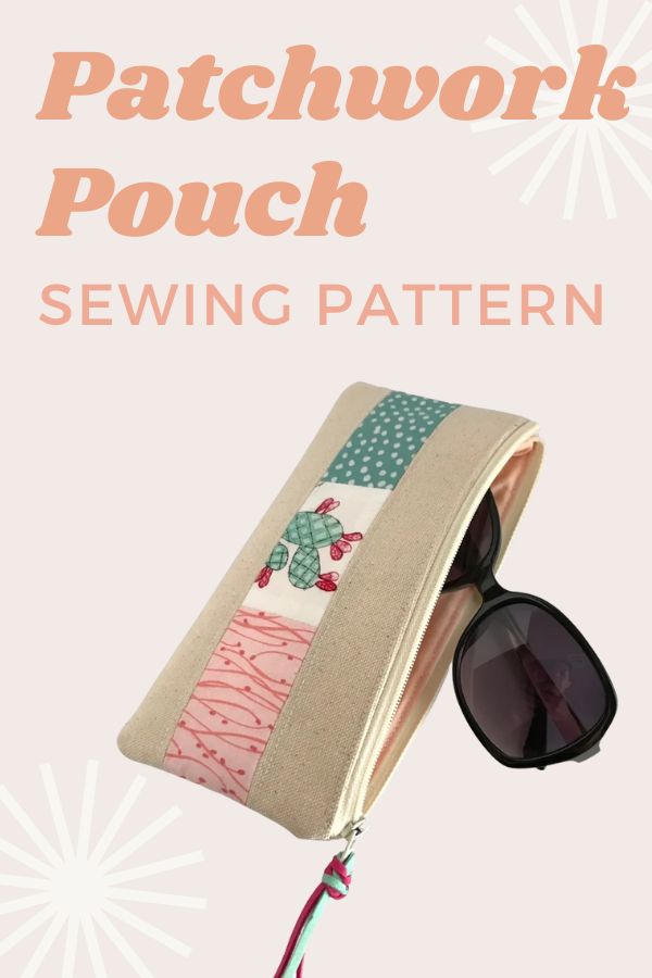 Patchwork Pouch sewing pattern
