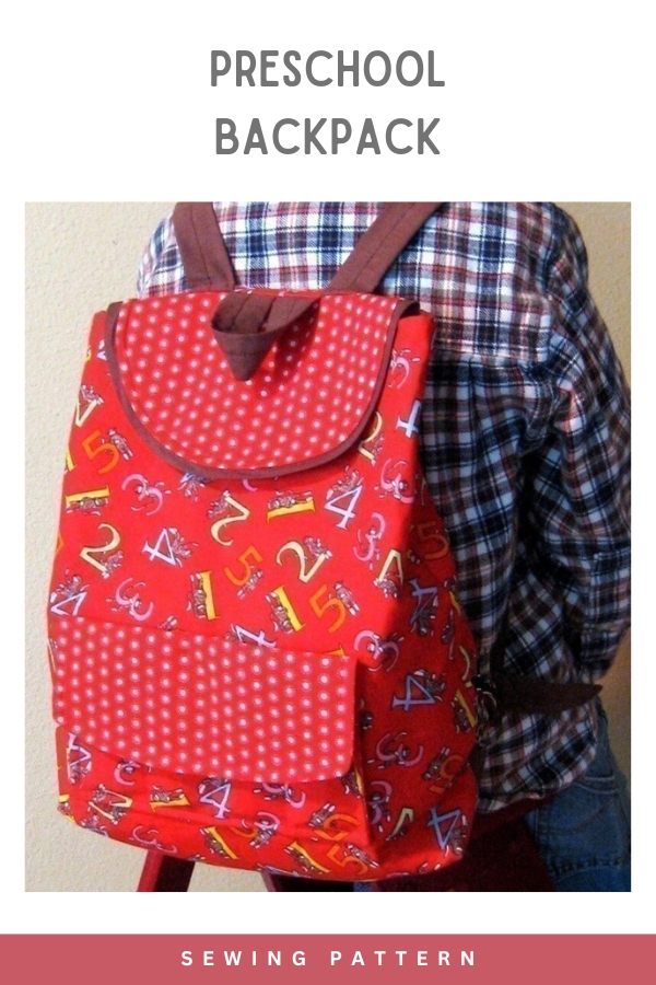 Preschool Backpack sewing pattern