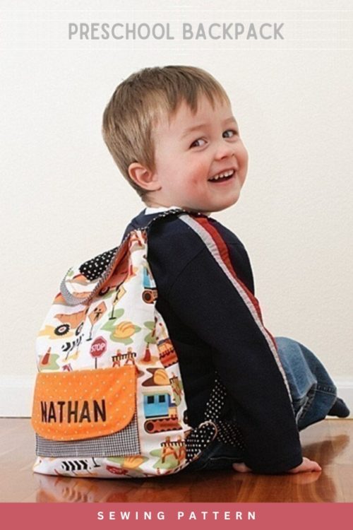 Preschool Backpack sewing pattern Sew Modern Bags