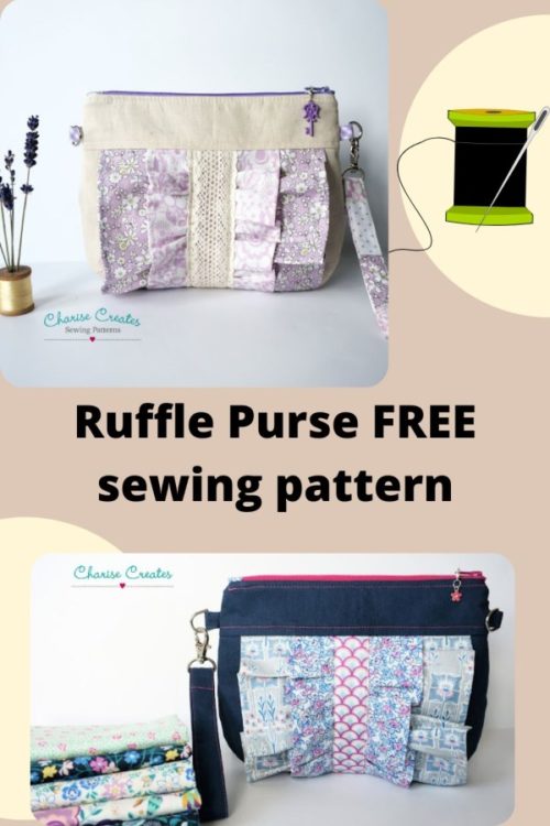 Ruffle Purse FREE sewing pattern - Sew Modern Bags