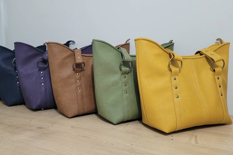 Simple Shoulder Strap Tote Bag sewing pattern - Sew Modern Bags
