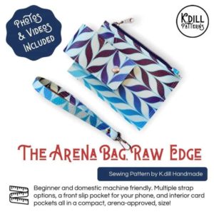 The Arena Bag Raw Edge sewing pattern
