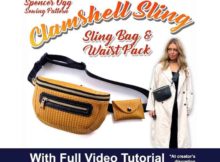 The Clamshell Sling Bag and Waist Pack sewing pattern