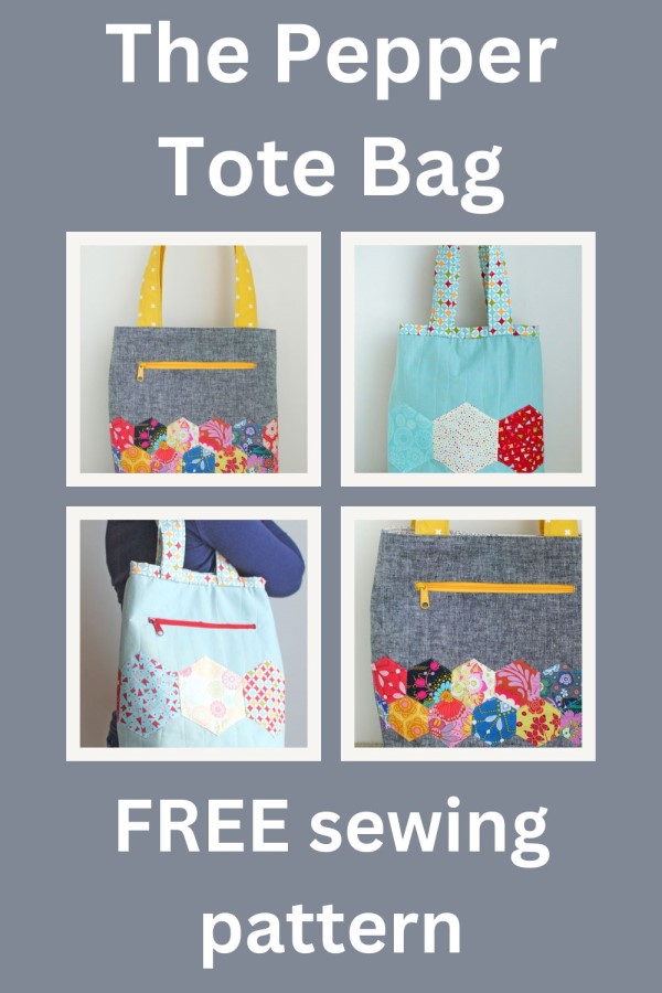 The Pepper Tote Bag FREE sewing pattern