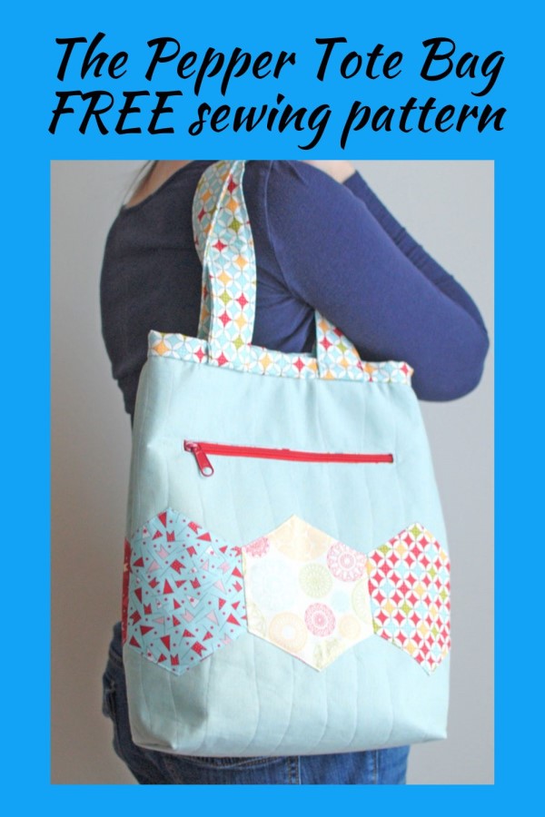 The Pepper Tote Bag FREE sewing pattern