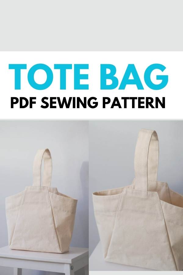 Tote Bag sewing pattern (2 sizes + video)