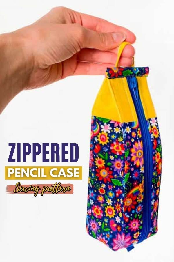 Zippered Pencil case sewing pattern