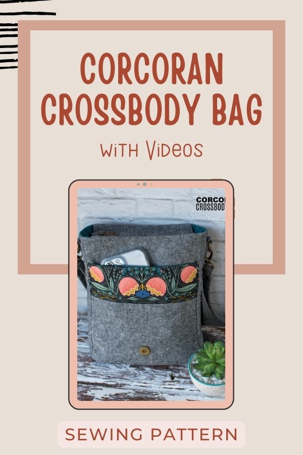 Corcoran Crossbody Bag sewing pattern (with videos)