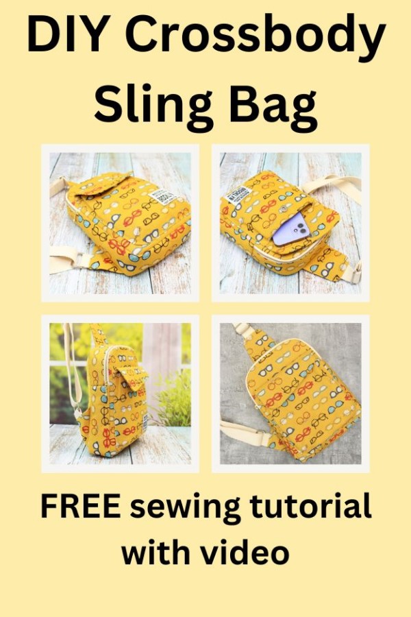 How to Make a Sling Bag (Free Sewing Pattern) - MindyMakes