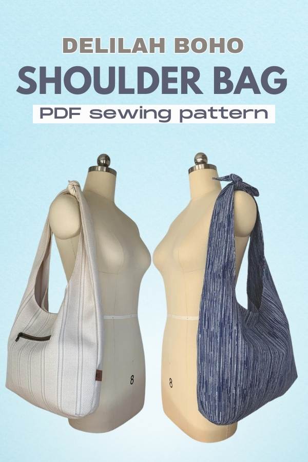 Sewing Boho Shoulder Bag Pattern PDF Sewing Pattern 