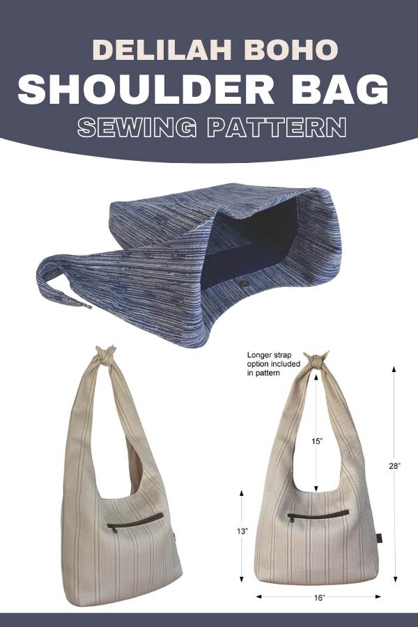 The Weekender Boho Sling Bag FREE sewing pattern - Sew Modern Bags