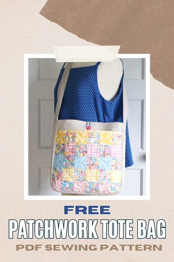 FREE Patchwork Tote Bag sewing pattern