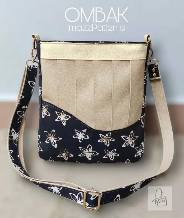 Ombak (waves) Shoulder Bag sewing pattern