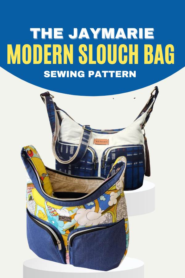 The JayMarie Modern Slouch Bag sewing pattern (with video)