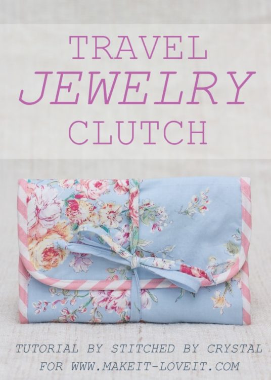 Travel Jewelry Clutch FREE sewing tutorial - Sew Modern Bags