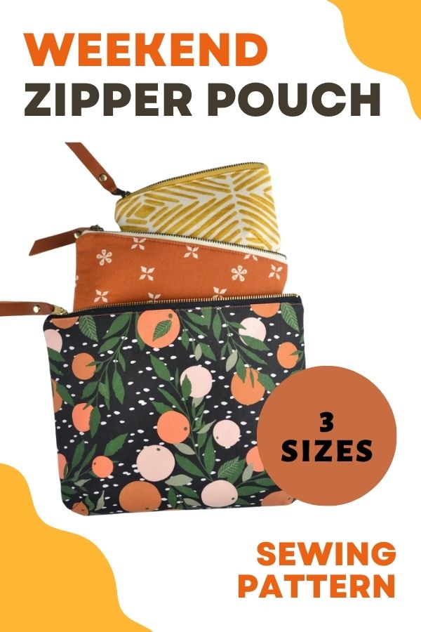Weekend Zipper Pouch sewing pattern (3 sizes)