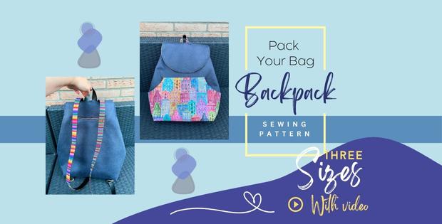 Cute Small Backpack FREE sewing video tutorial + pattern - Sew Modern Bags