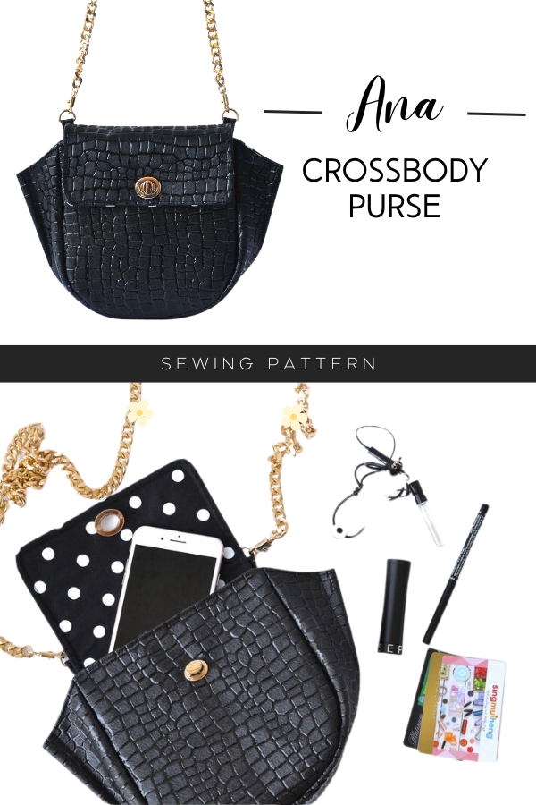 Ana Crossbody Purse sewing pattern - Sew Modern Bags