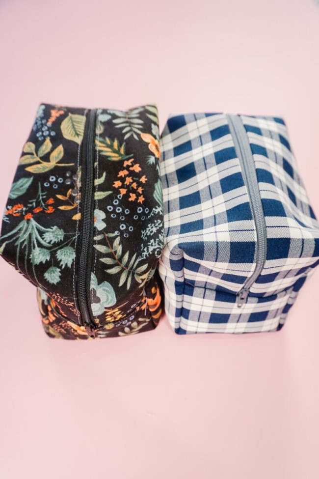 Box Zipper Pouch Sew Modern Bags