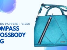 Compass Crossbody Bag sewing pattern + video