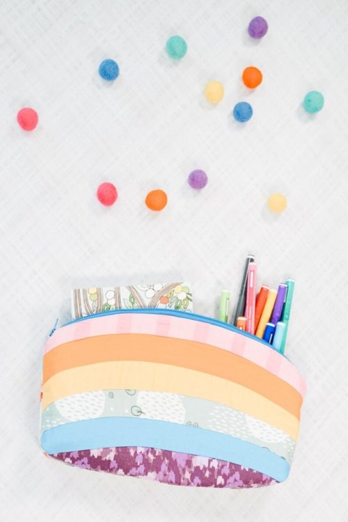 Curved Top Zipper Pouch Sew Modern Bags