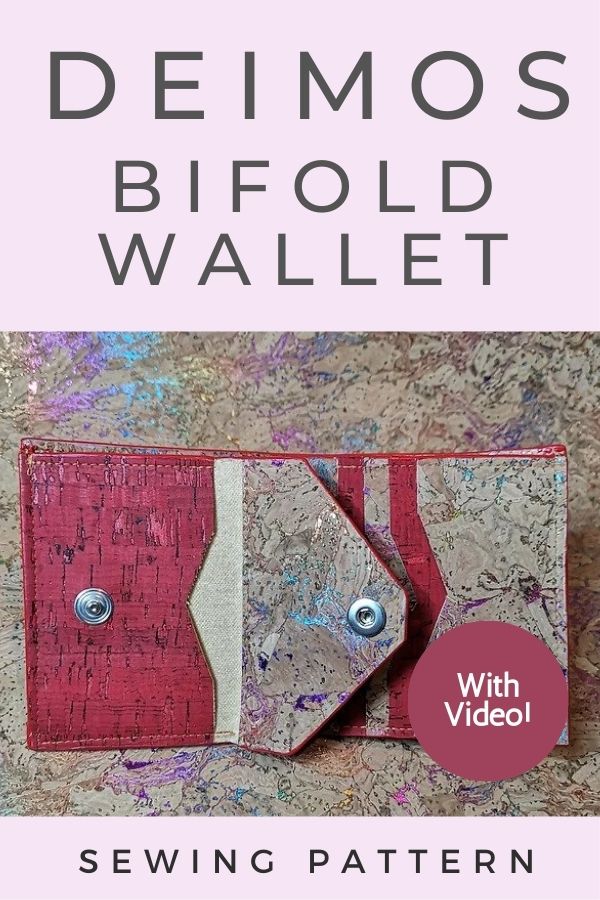 Deimos Bifold Wallet sewing pattern (with video)