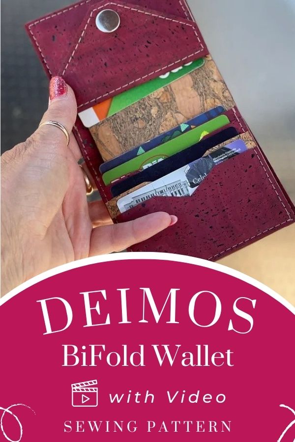 Deimos Bifold Wallet sewing pattern (with video)