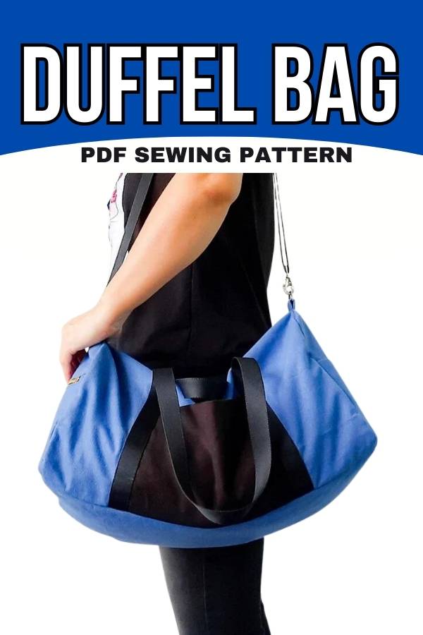 Duffel Bag sewing pattern (3 sizes + video)