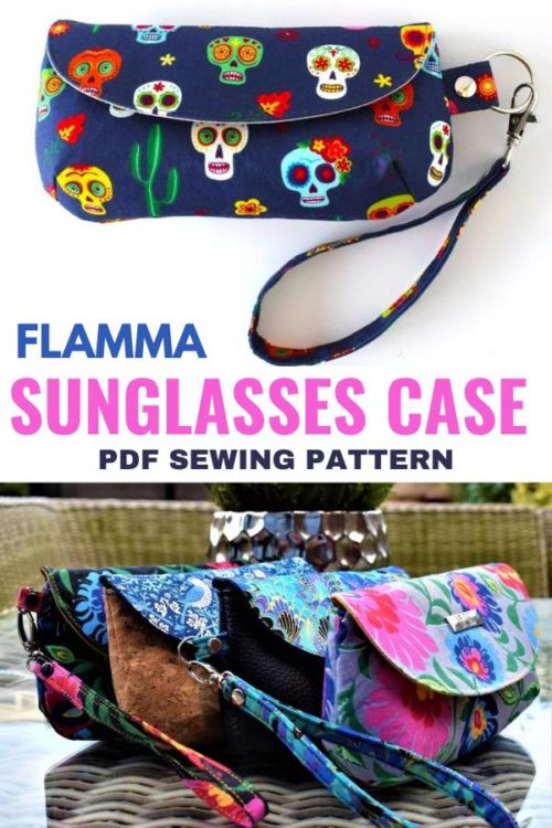 Flamma Sunglasses Case sewing pattern Sew Modern Bags