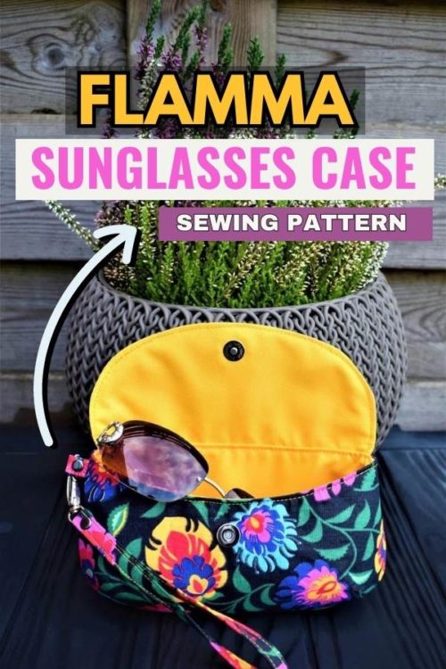 Flamma Sunglasses Case sewing pattern Sew Modern Bags