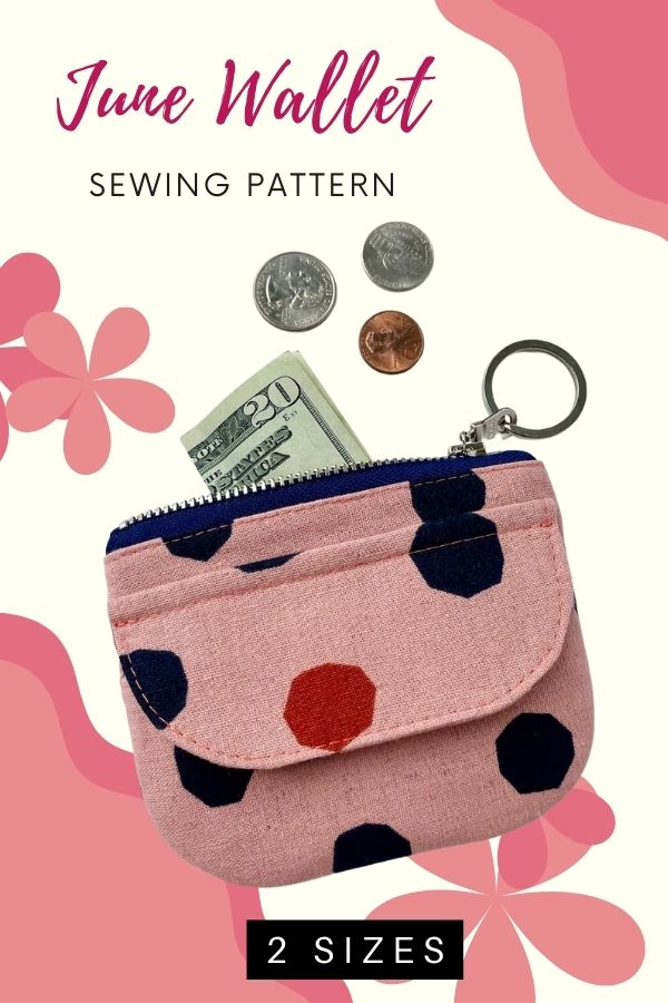 June Wallet sewing pattern (2 sizes)