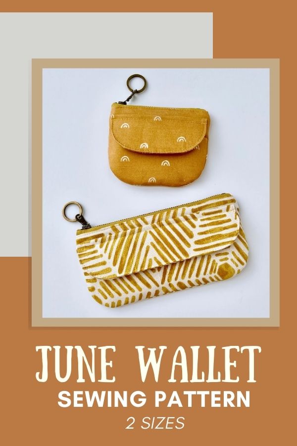 June Wallet sewing pattern (2 sizes)