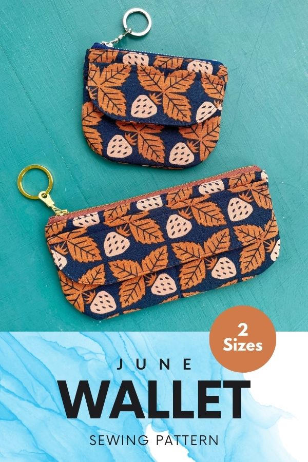 June Wallet sewing pattern (2 sizes)