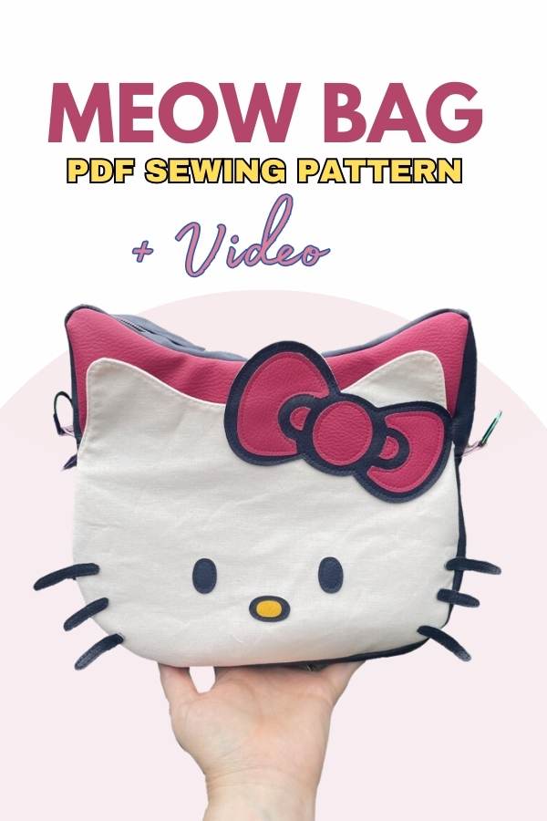 Meow Bag sewing pattern + video