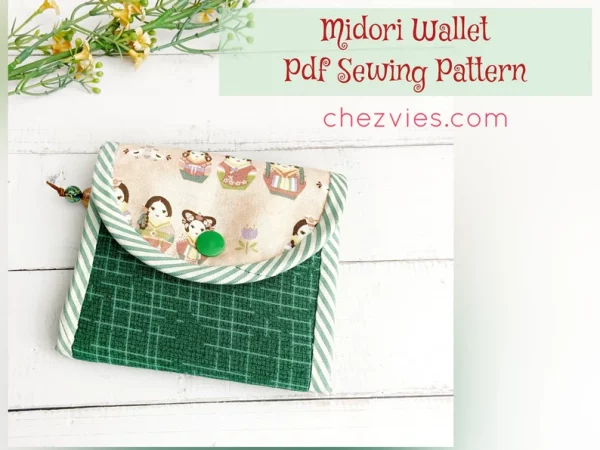 Midori Mini Trifold Wallet sewing pattern