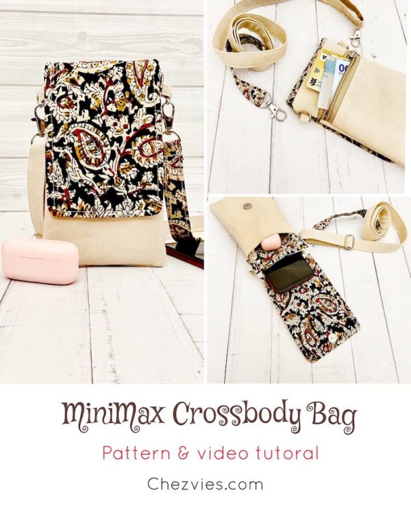 MiniMax Crossbody Bag sewing pattern