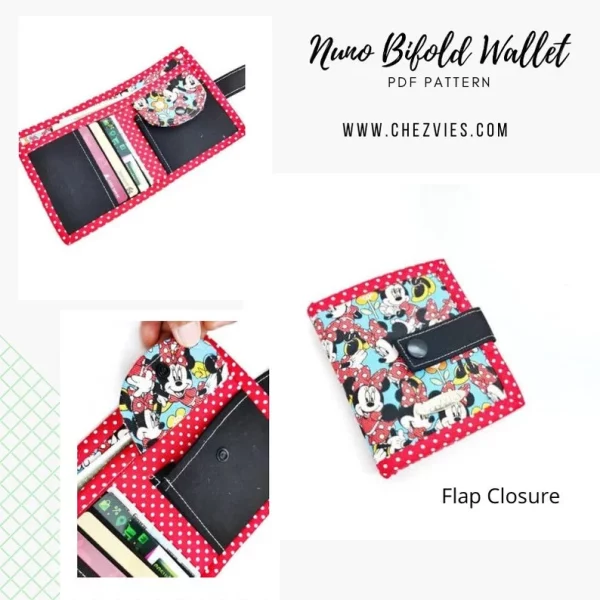 Nuno Small Wallet sewing pattern