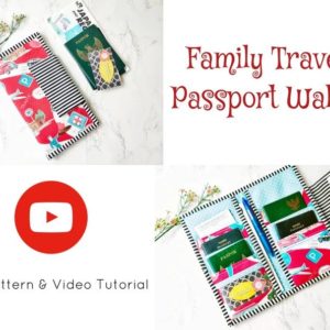 Ohana Family Passport Wallet sewing pattern