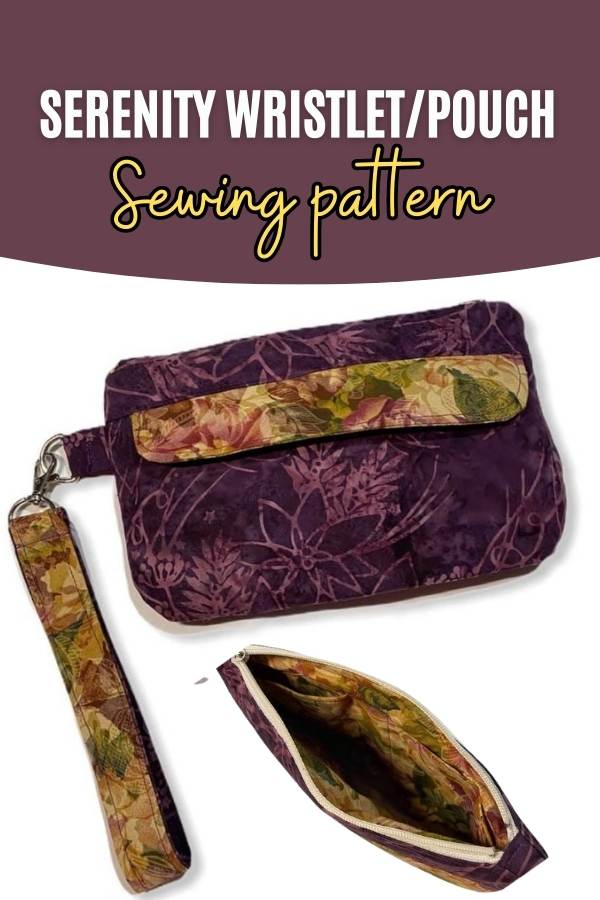 Serenity Wristlet/Pouch sewing pattern