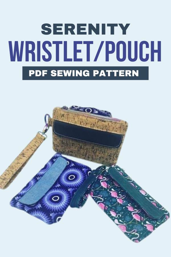 Serenity Wristlet/Pouch sewing pattern