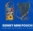 Sidney Mini Pouch sewing pattern (+ video)