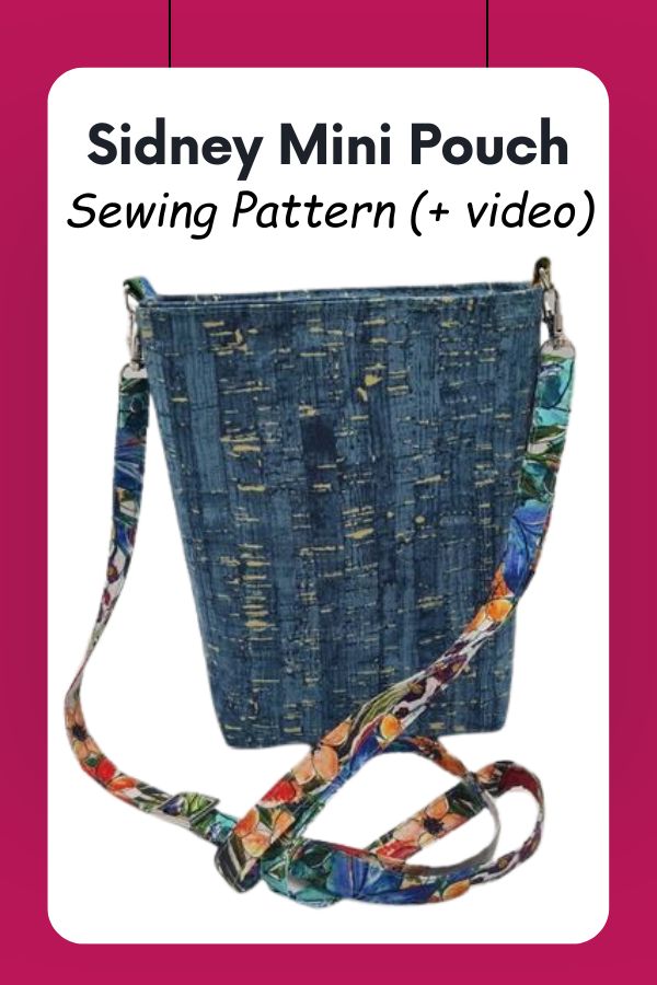 Sidney Mini Pouch sewing pattern (+ video)