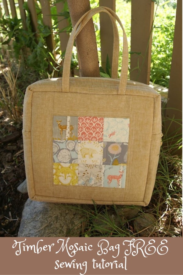 Timber Mosaic Bag FREE sewing tutorial