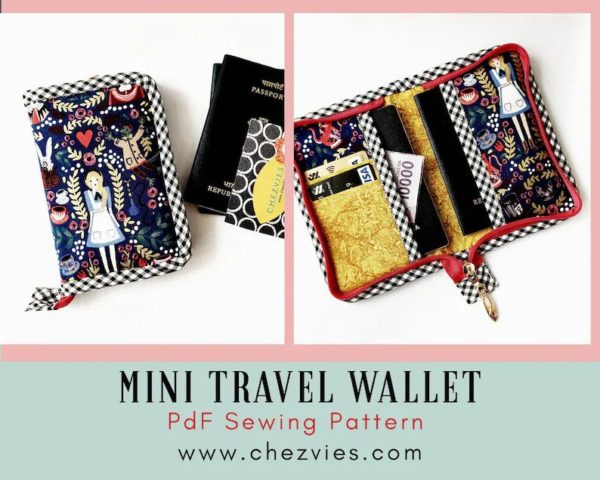 Voyage Small Passport Wallet sewing pattern